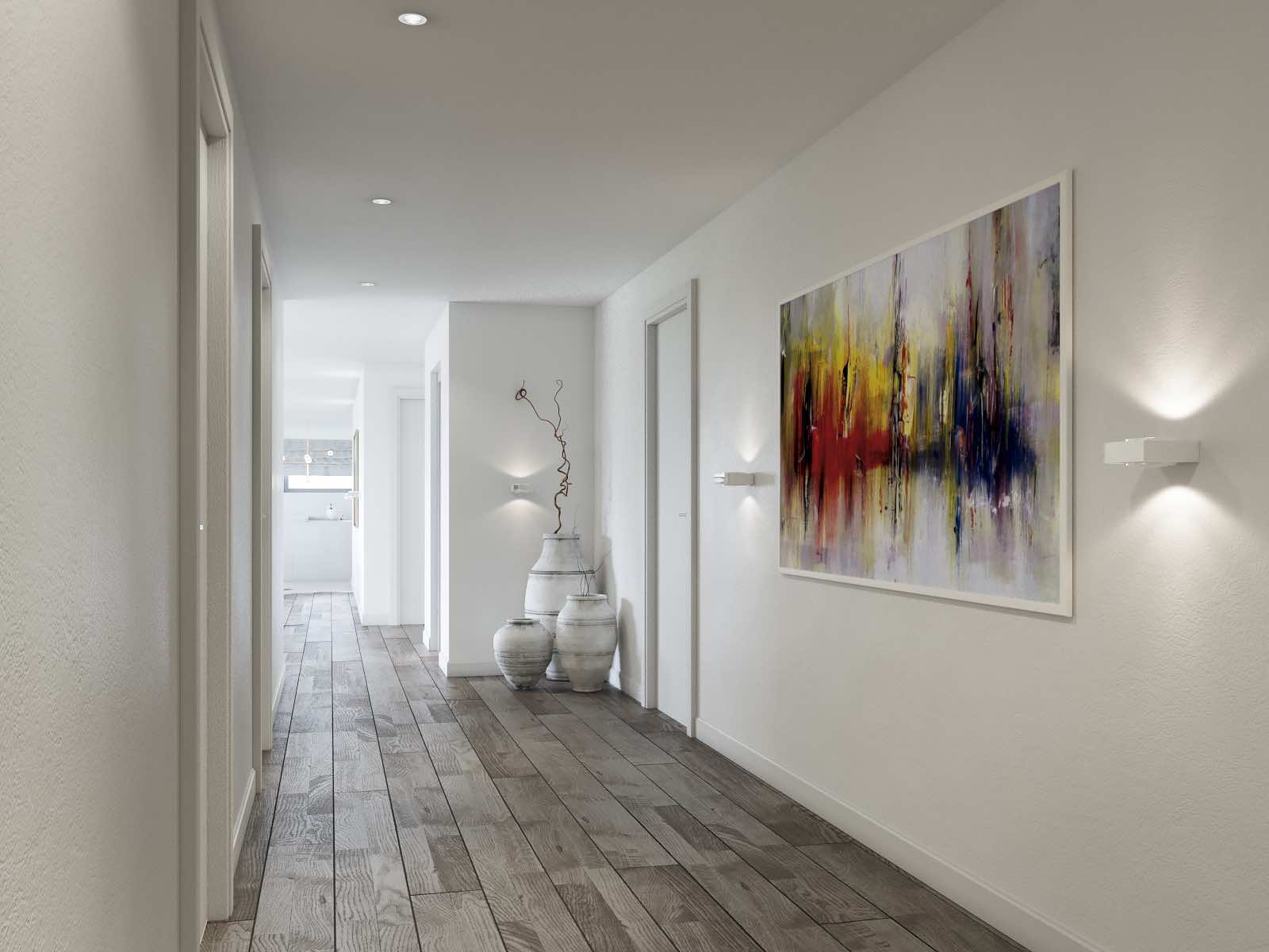 Résidence Manta, Jongny — Couloir chambre (Rez-de-chaussée)